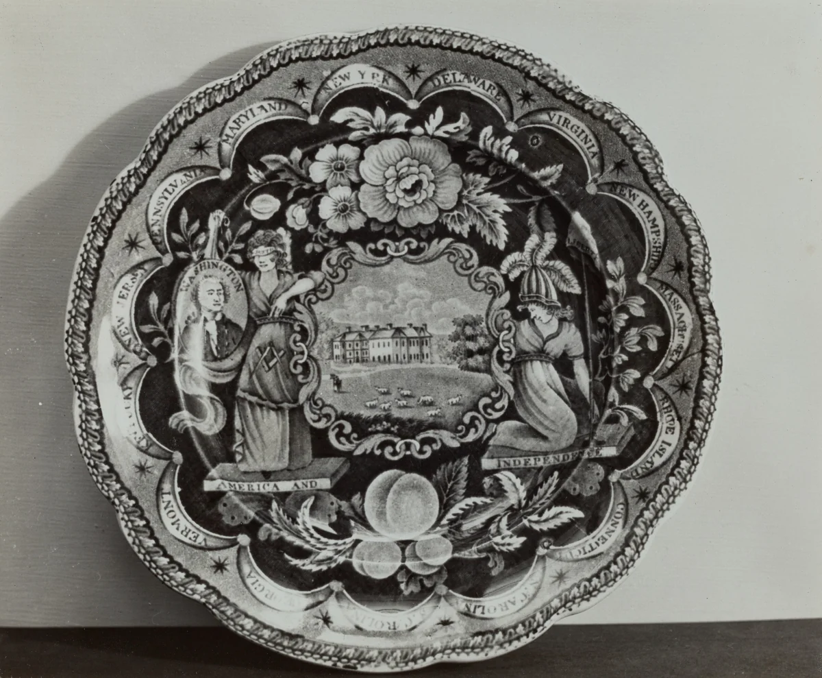 Plate - University Building by Helmut Hiatt, index of american design, 1936