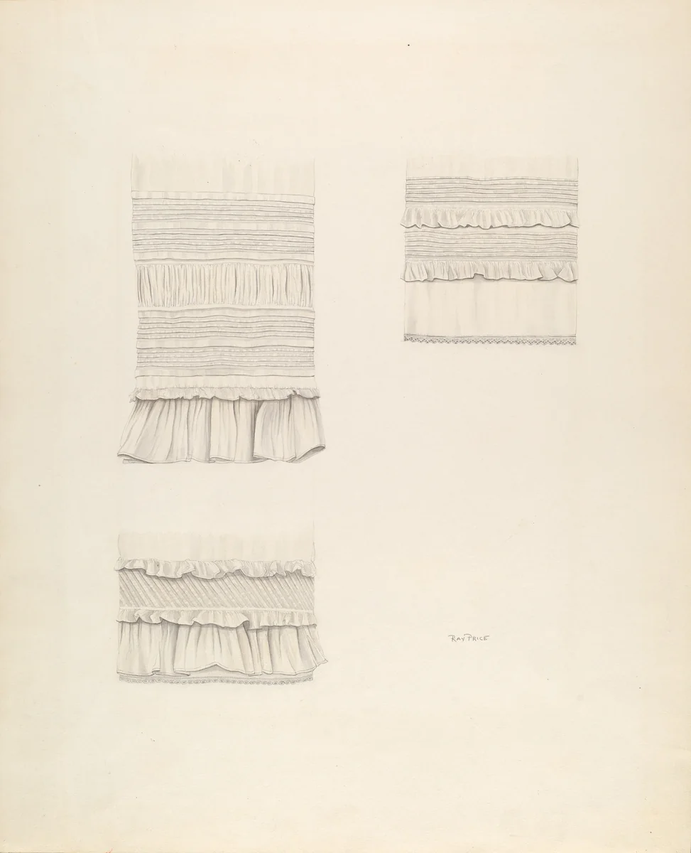 Baby's Petticoat: Details by Ray Price, index of american design, 1937