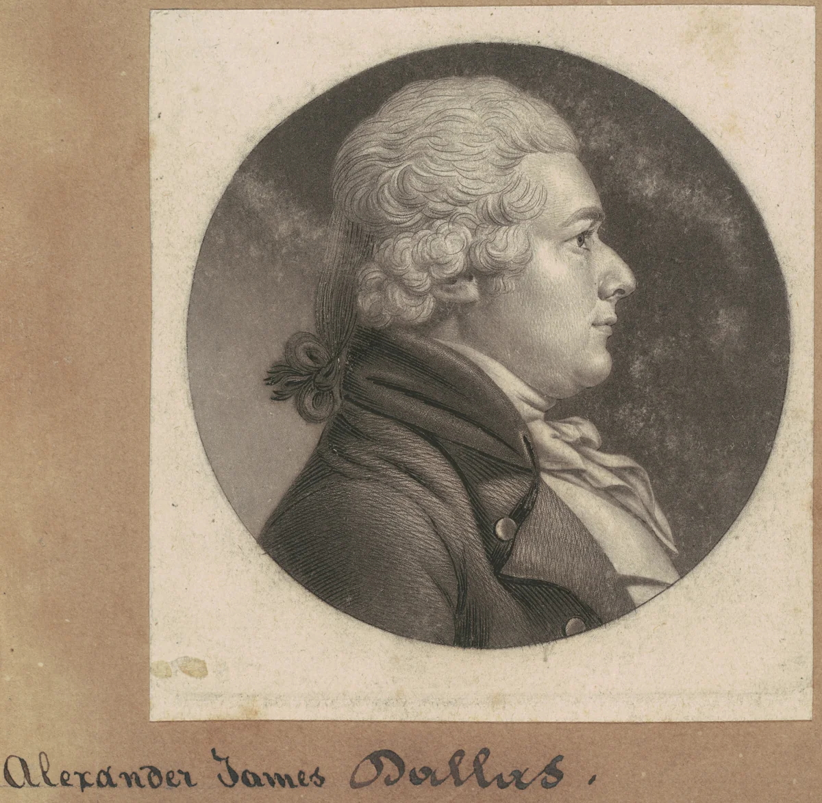 Alexander James Dallas by Charles B. J. Févret de Saint-Mémin, print, 1801-1803