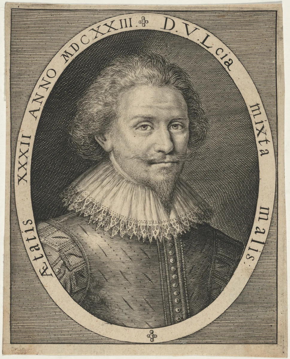Man With Ruffled Collar by Unknown 19th Century, print, 1623