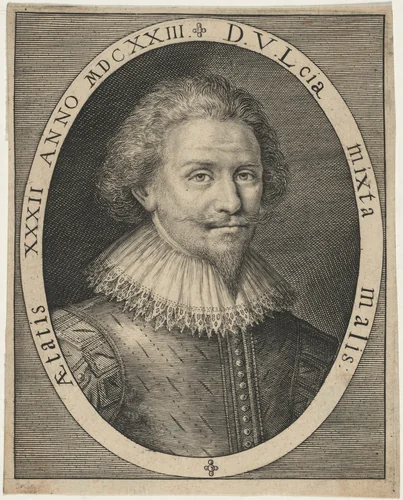Man With Ruffled Collar by Unknown 19th Century, print, 1623