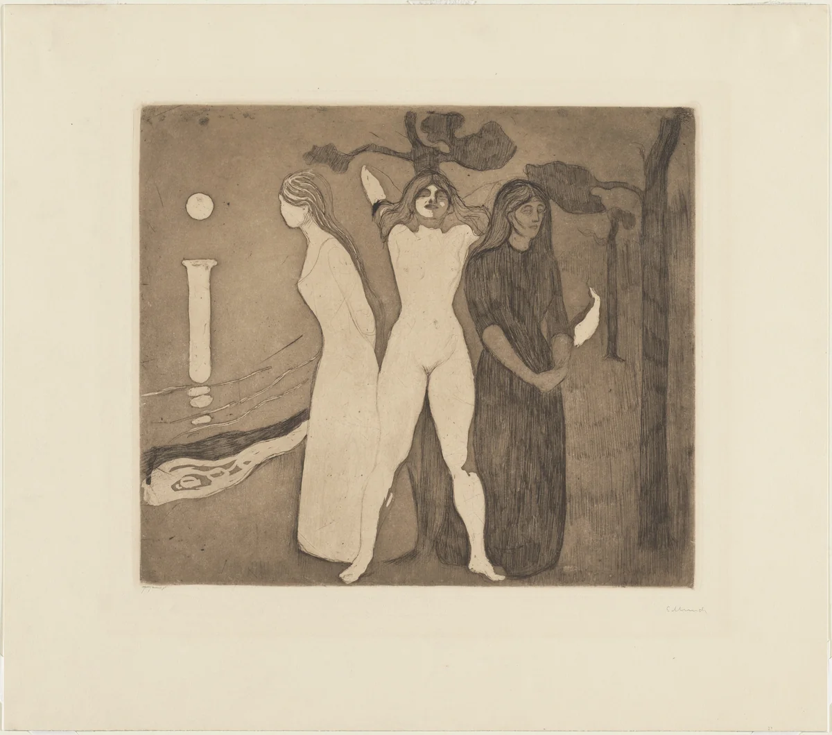 The Woman II (Kvinnen II) by Edvard Munch, print, 1895