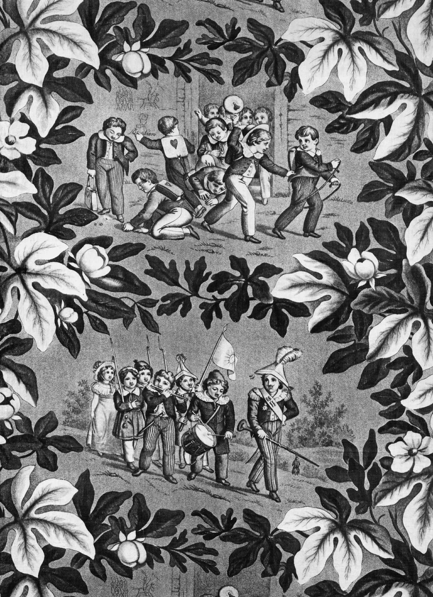 Panel (Furnishing Fabric) by Possibly France, possibly Alsace, textile, 1830-1840