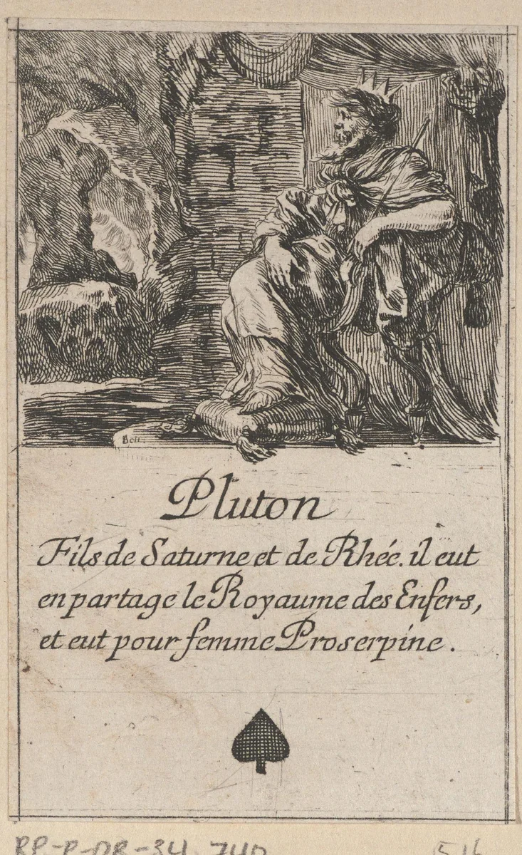 Pluto by Stefano della Bella, print, 1620-1664