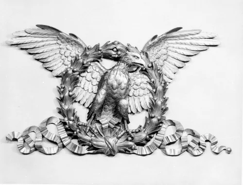 Overdoor with Eagle and Laurel Wreath (one of a pair) by Giuseppe Albertolli, other, 1785-1795