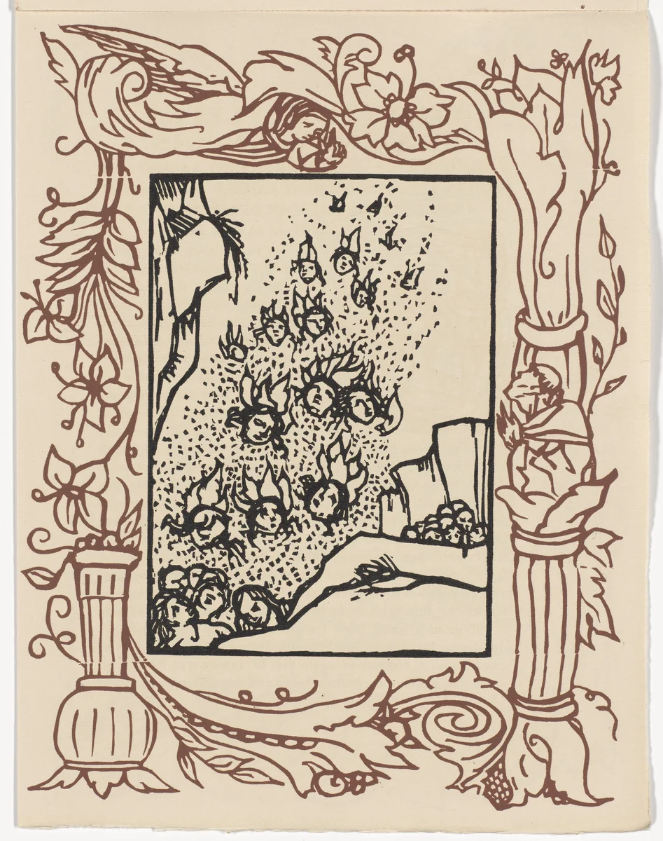 Plate (page 283) from Les Petites Fleurs de St. François (The Little Flowers of St. Francis) by Émile Bernard, illustrated book, 1928