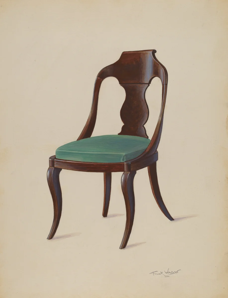 Side Chair by Frank Wenger, index of american design, 1936