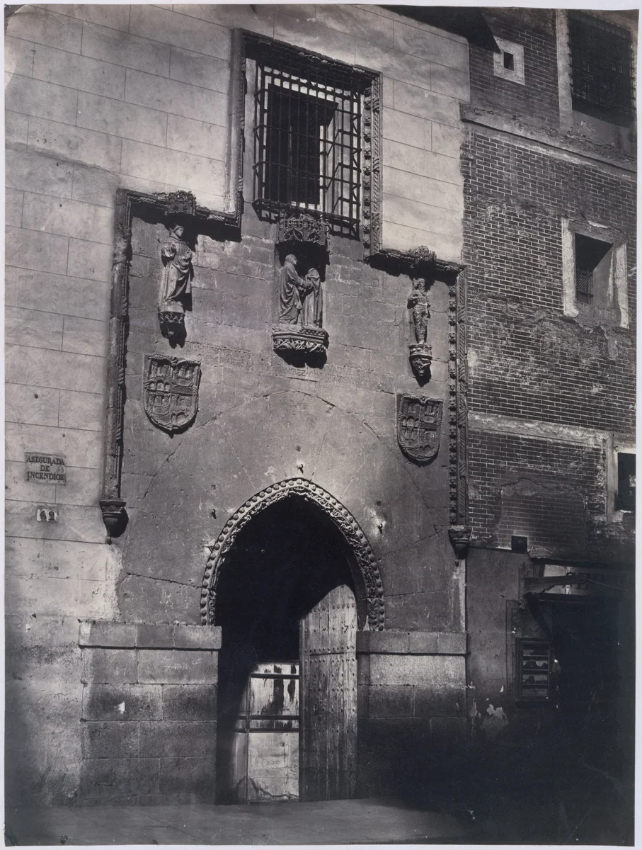 [Madrid. Facade of the Hospital of "La Latina"] by Charles Clifford, photograph, 1855-1859