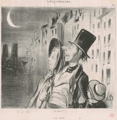 La Vue by Honoré Daumier, print, 1839