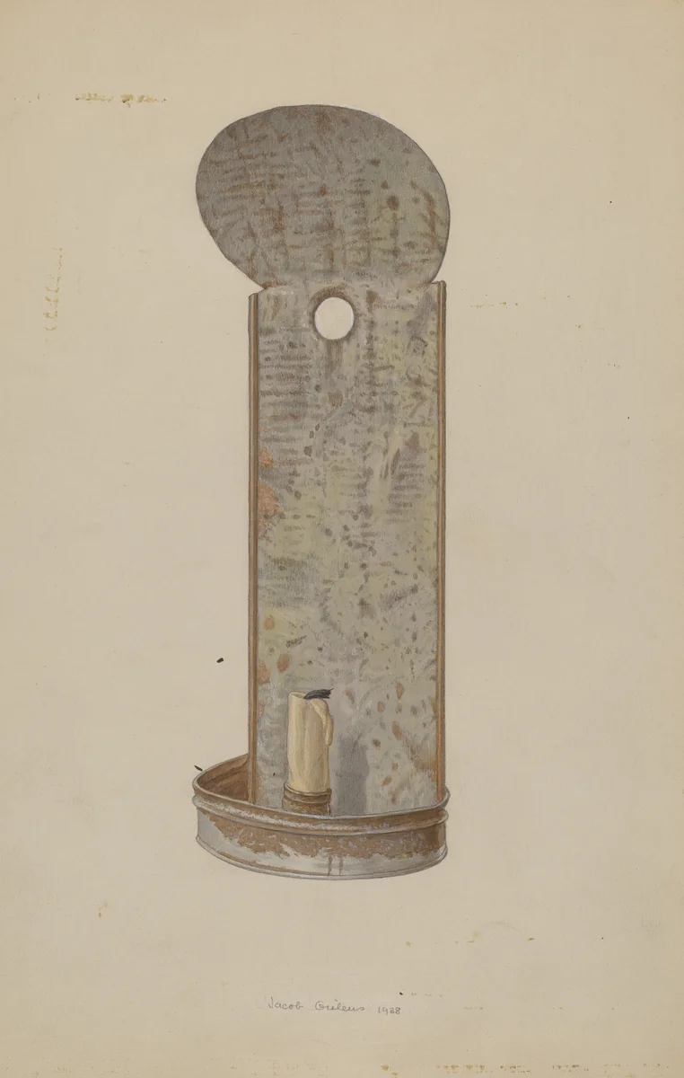 Sconce by Jacob Gielens, index of american design, 1938