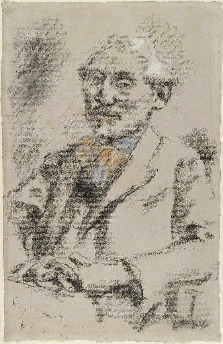 Leonid Osipovich Pasternak by Lovis Corinth, drawing, 1923