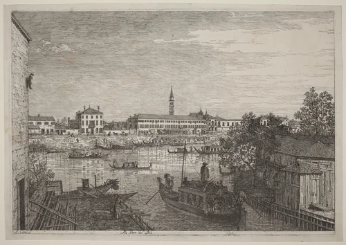 Ale Porte del Dolo by Canaletto, print, 1735-1746