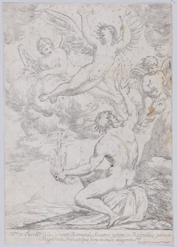 The Fall of Icarus by Giuseppe Diamantini, print, 1650-1700