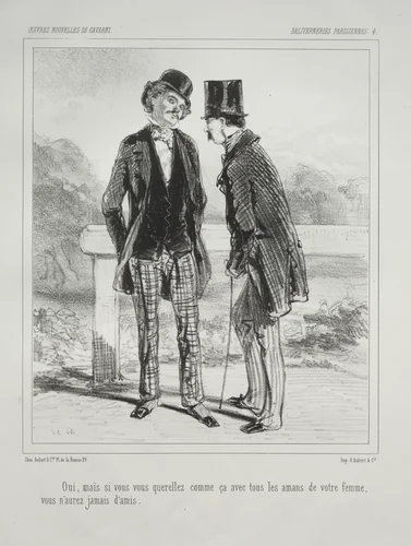 Baliverneries Parisiennes by Paul Gavarni, print, 1824-1866