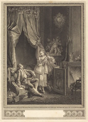 Le Carquois épuisé (The Empty Quiver) by Nicolas Delaunay; Pierre-Antoine Baudouin, print, 1775
