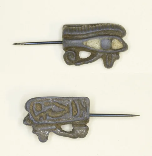 Eye of Horus (Wedjat) Amulet by Egyptian, metalwork, -1390--1352