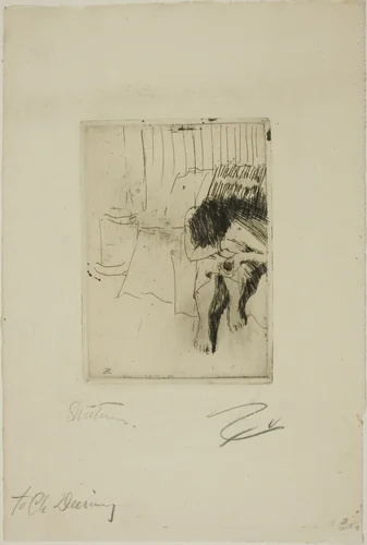 Tired Model by Anders Zorn, print, 1890