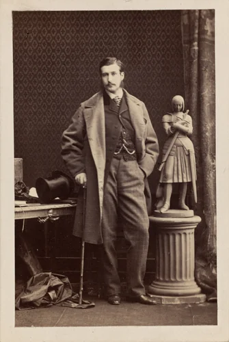 Portrait of a Man by Camille Silvy, photograph, 1860-1869