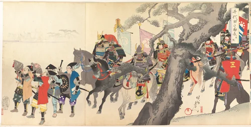 Chiyoda Castle (Album of Men) by Yōshū Chikanobu (楊洲周延), print, 1897