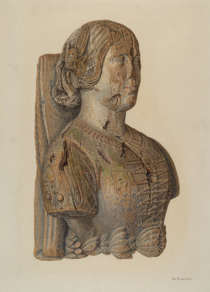 Figurehead by Nicholas Amantea, index of american design, 1935-1942