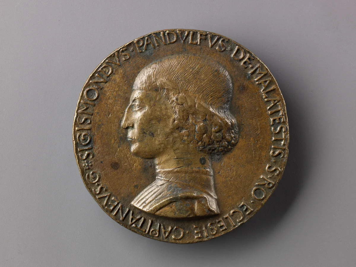 Medal: Bust of Sigismondo Pandolfo Malatesta by Matteo de' Pasti, metalwork, 1447