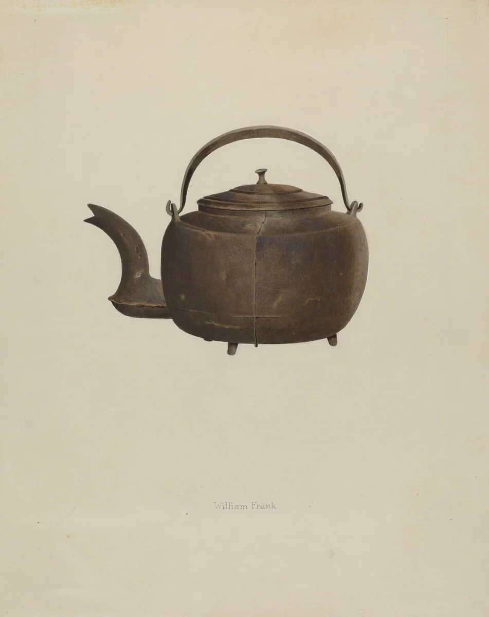 Tea Kettle by William Frank, index of american design, 1937