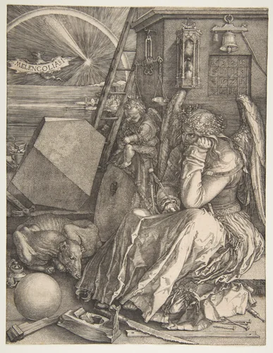 Melencolia I by Albrecht Dürer, print, 1514