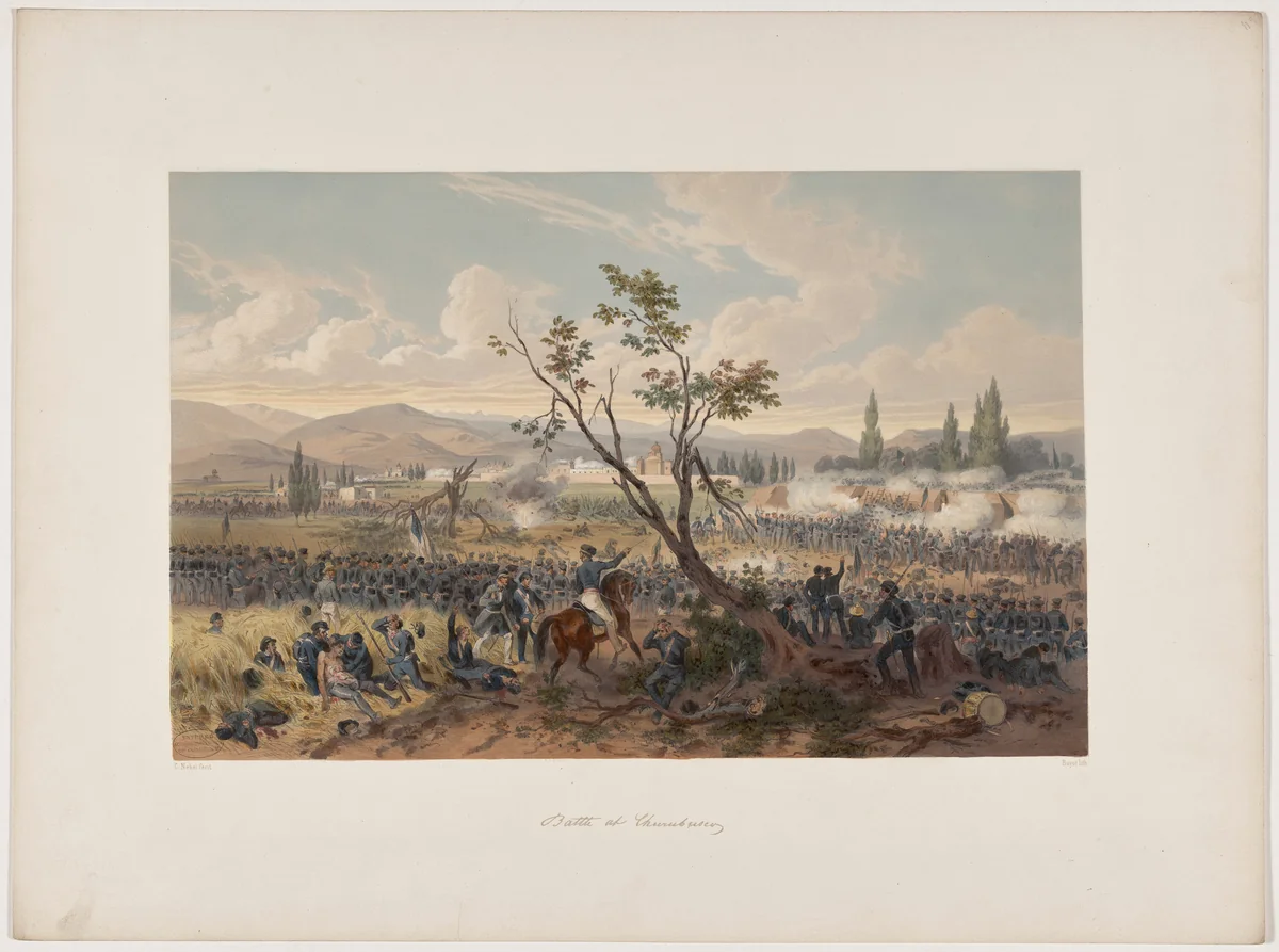 Battle at Churubusco by Adolphe-Jean-Baptiste Bayot, portfolio, 1851