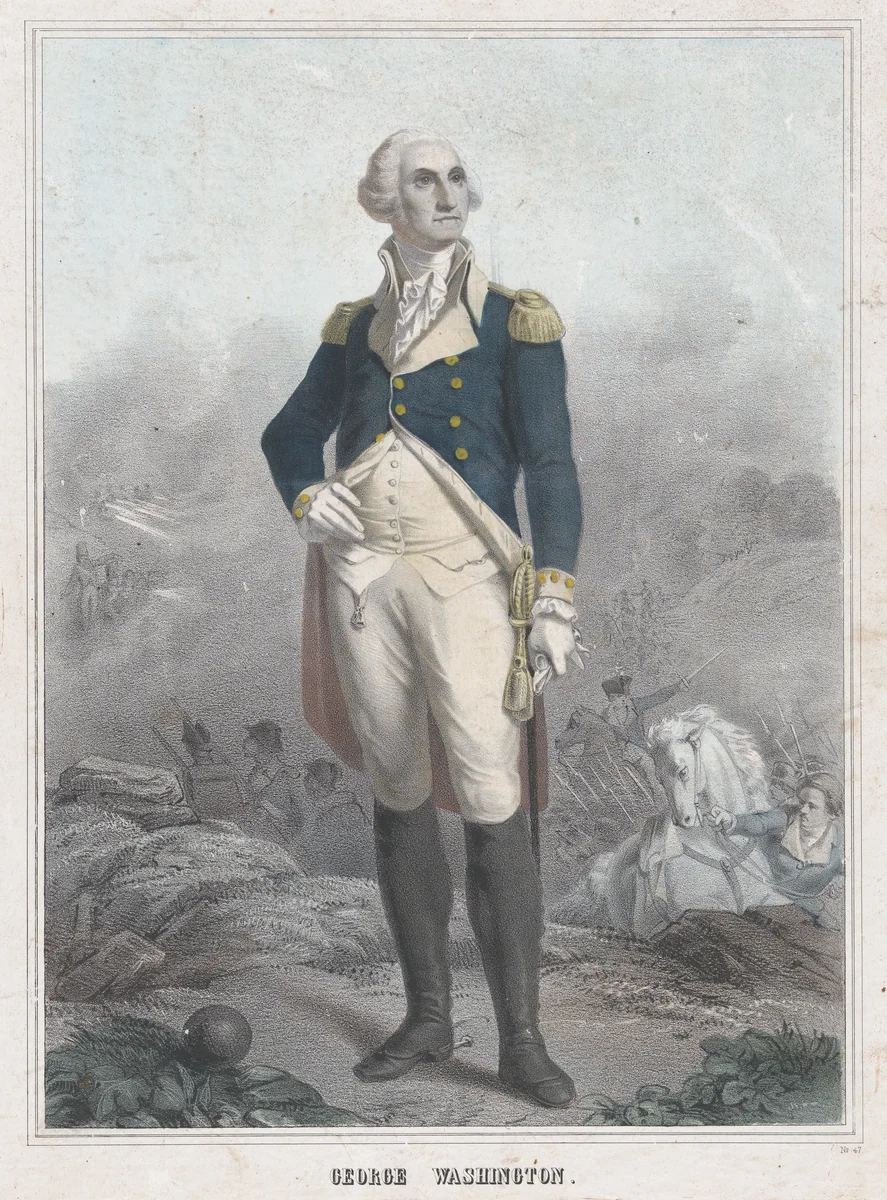 George Washington by anonymous, print, 1845-1855