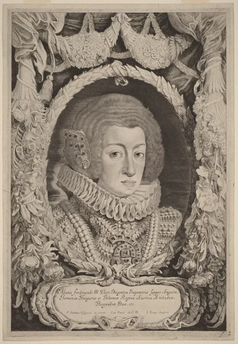Maria Anna of Spain by Pieter Claesz. Soutman, print, 1595-1635