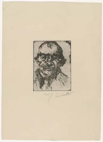 Self-Portrait (Selbstbildnis) by Lovis Corinth, print, 1920