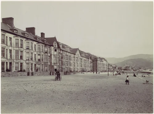 Barmouth. Marine Terrace and Esplanade by Francis Bedford, photograph, 1870-1879