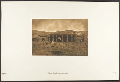 Palais de Gournah (Ménephtéun) à Thèbes by Maxime Du Camp, photograph, 1849-1850