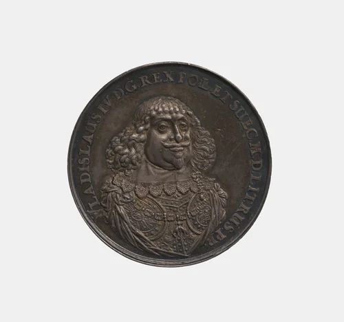 Commemorative medal on the marriage of Wladislaus IV (Władysław IV Vasa), King of Poland and Ludovica (Marie Louise) Gonzaga, Princess of Mantua by Sebastian Dadler, metalwork, 1641-1651