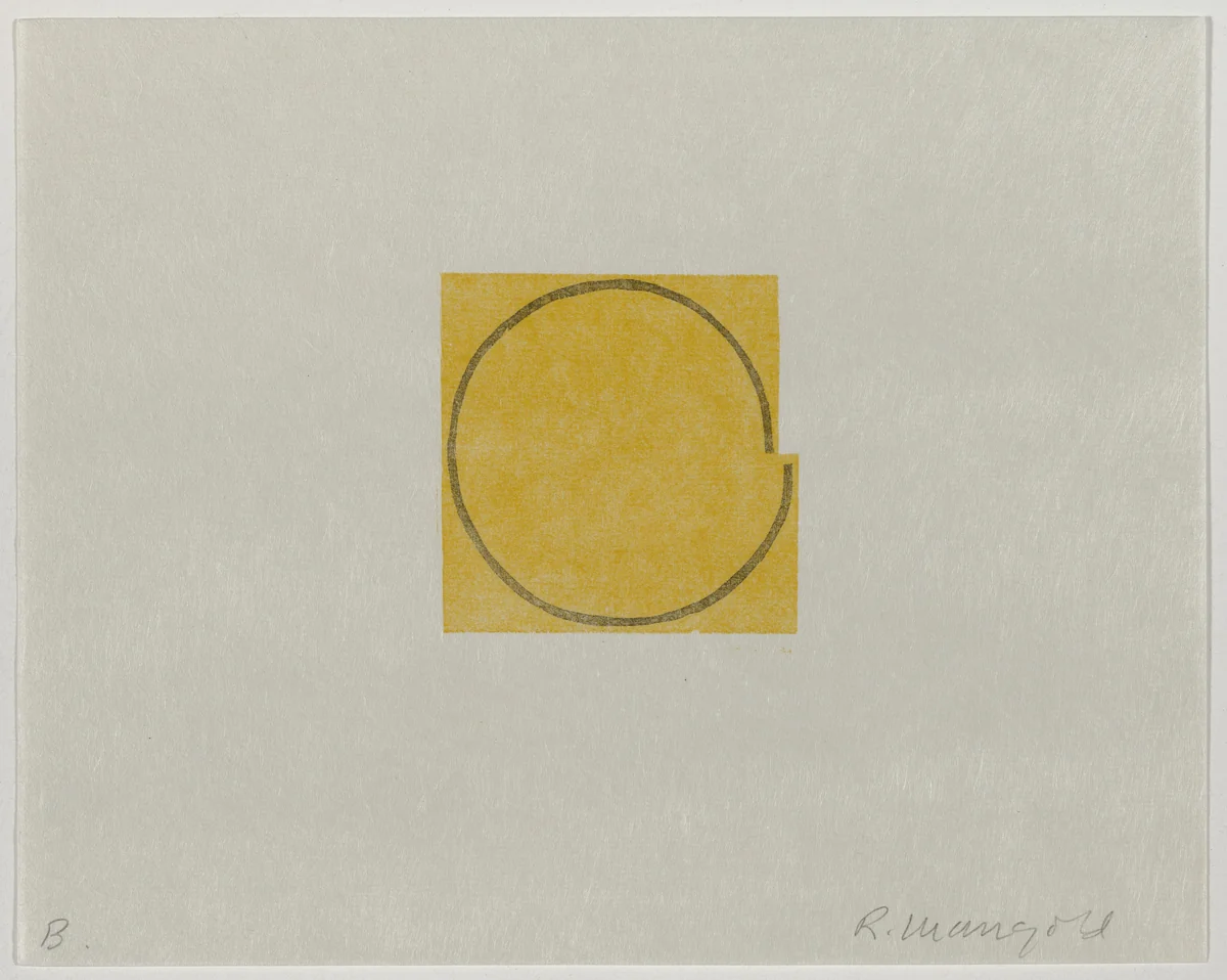 B by Robert Mangold, portfolio, 2000