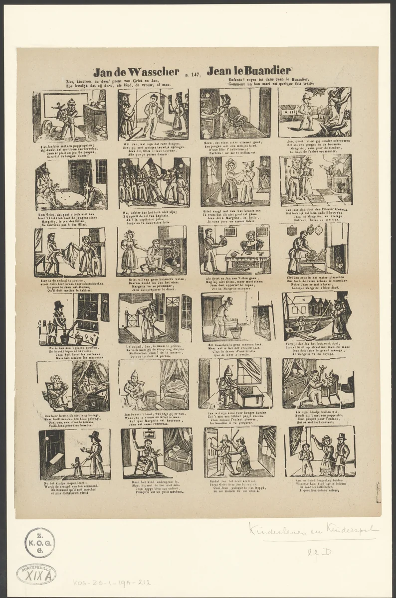 Leven van Jan de Wasser by anonymous, print, 1797-1813