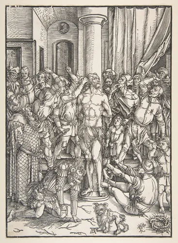 The Scourging of Christ by Albrecht Dürer, print, 1485-1528