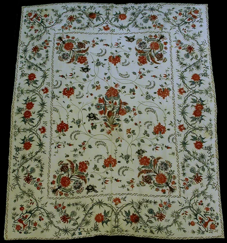 Panel by India, textile, 1701-1800