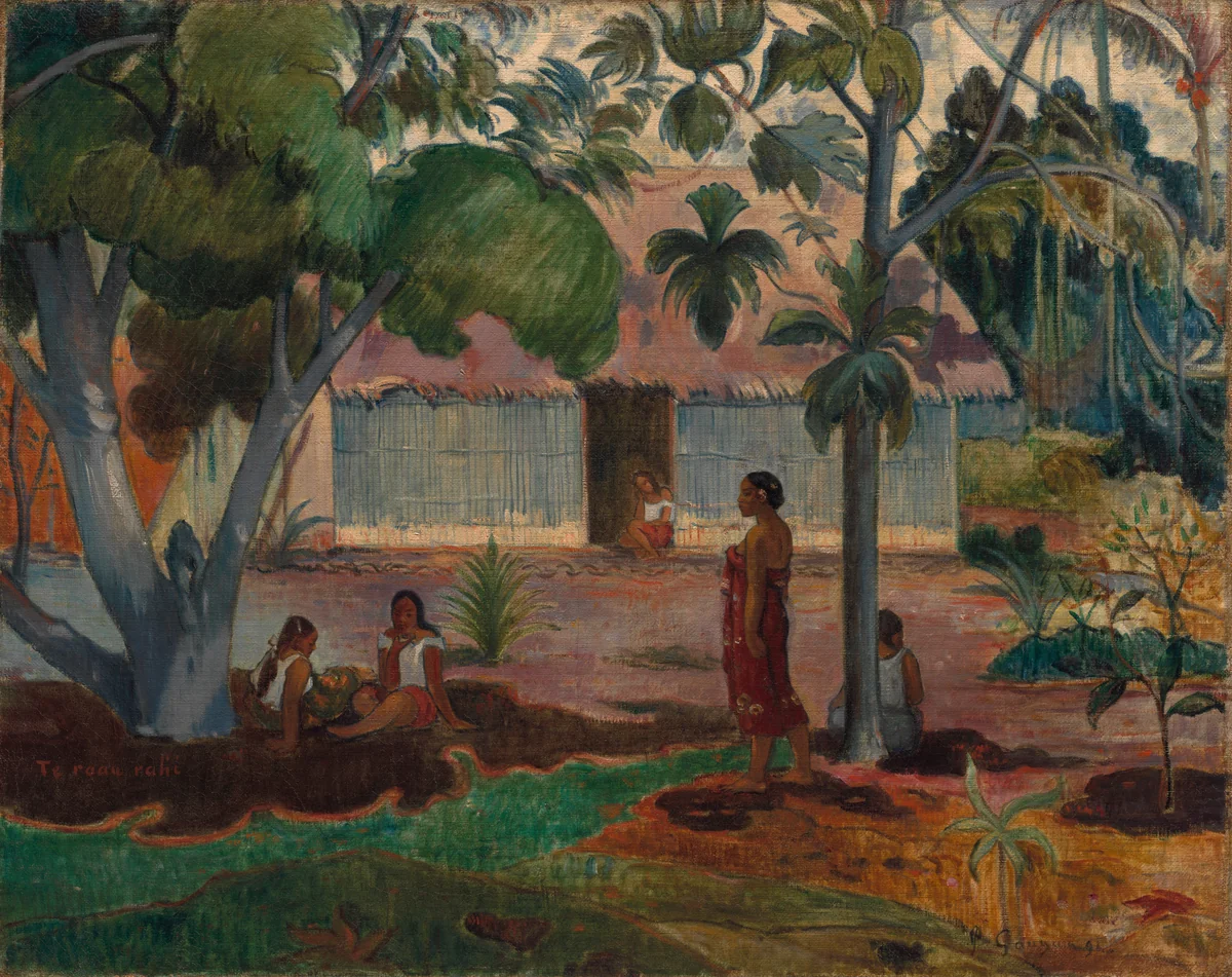 The Large Tree by Paul Gauguin, painting, 1891