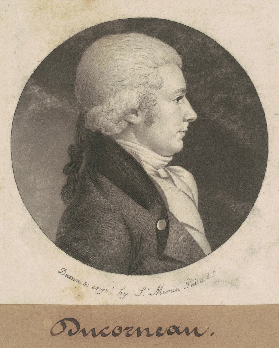 Ducorneau by Charles B. J. Févret de Saint-Mémin, print, 1801