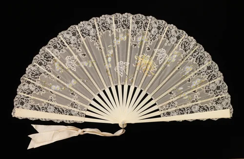 Fan by Oscar Sauerwald, artwork, 1880-1889