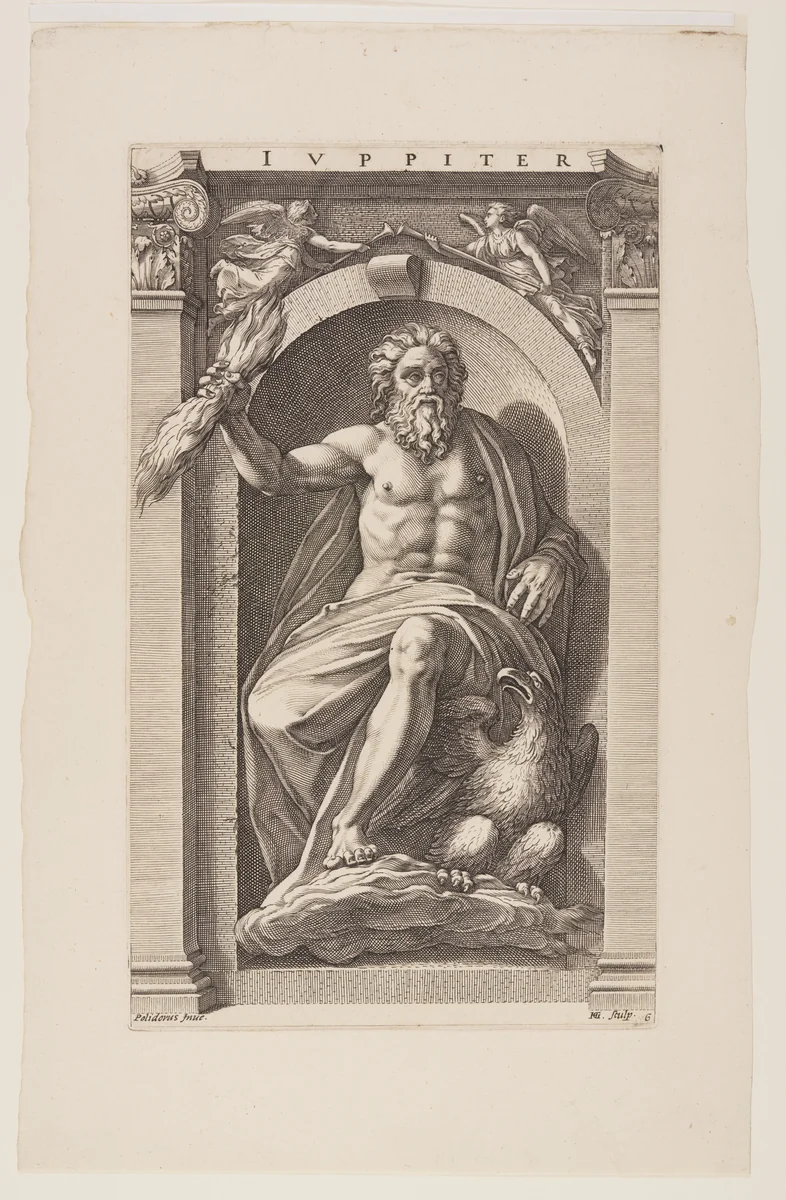 Jupiter, from Eight Pagan Gods by Hendrick Goltzius, print, 1592