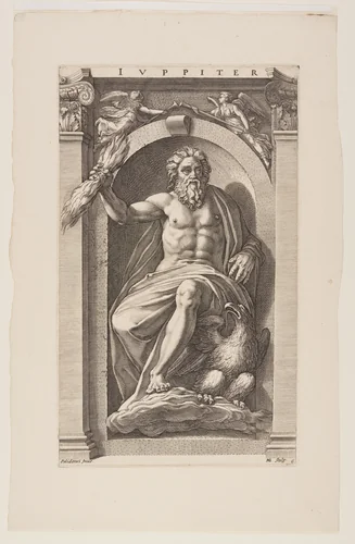 Jupiter, from Eight Pagan Gods by Hendrick Goltzius, print, 1592
