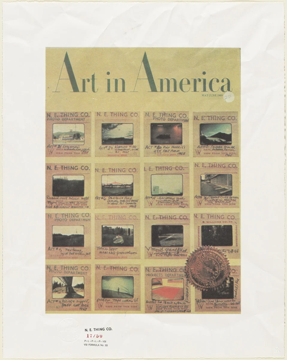 P+L+P+L+P=VSI/VSI Formula No. 10 by Iain Baxter&, print, 1970