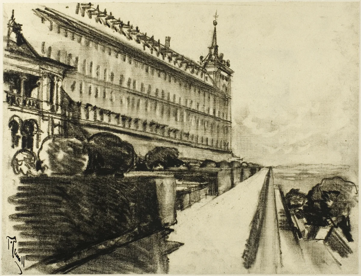 The Endless Escorial by Joseph Pennell, drawing, 1898-1908