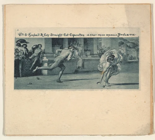 Athletic, from the Sports and Art Subjects series (N197) issued by Wm. S. Kimball & Co. by William S. Kimball & Company, print, 1886-1893