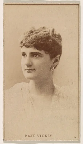Kate Stokes, from the Actresses series (N245) issued by Kinney Brothers to promote Sweet Caporal Cigarettes by Kinney Brothers Tobacco Company, photograph, 1890