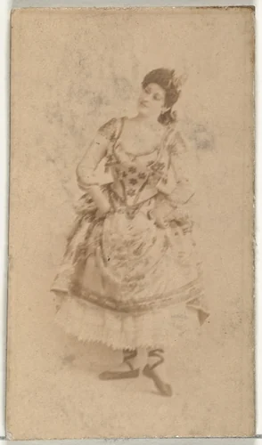 [Ballerina], from the Actors and Actresses series (N145-8) issued by Duke Sons & Co. to promote Duke Cigarettes by W. Duke, Sons & Co., photograph, 1890-1895