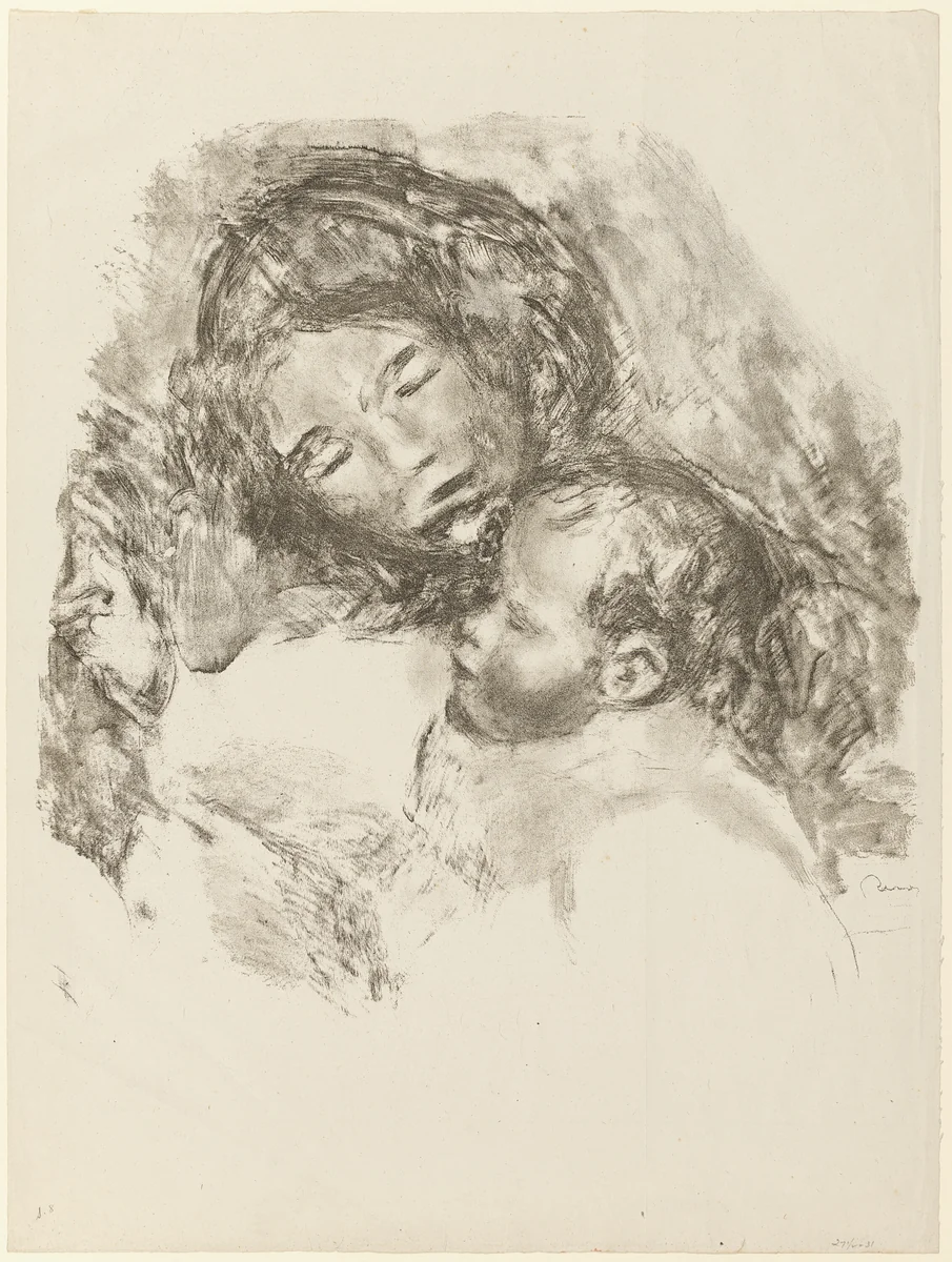 Maternity, large plate by Pierre-Auguste Renoir, print, 1907-1917