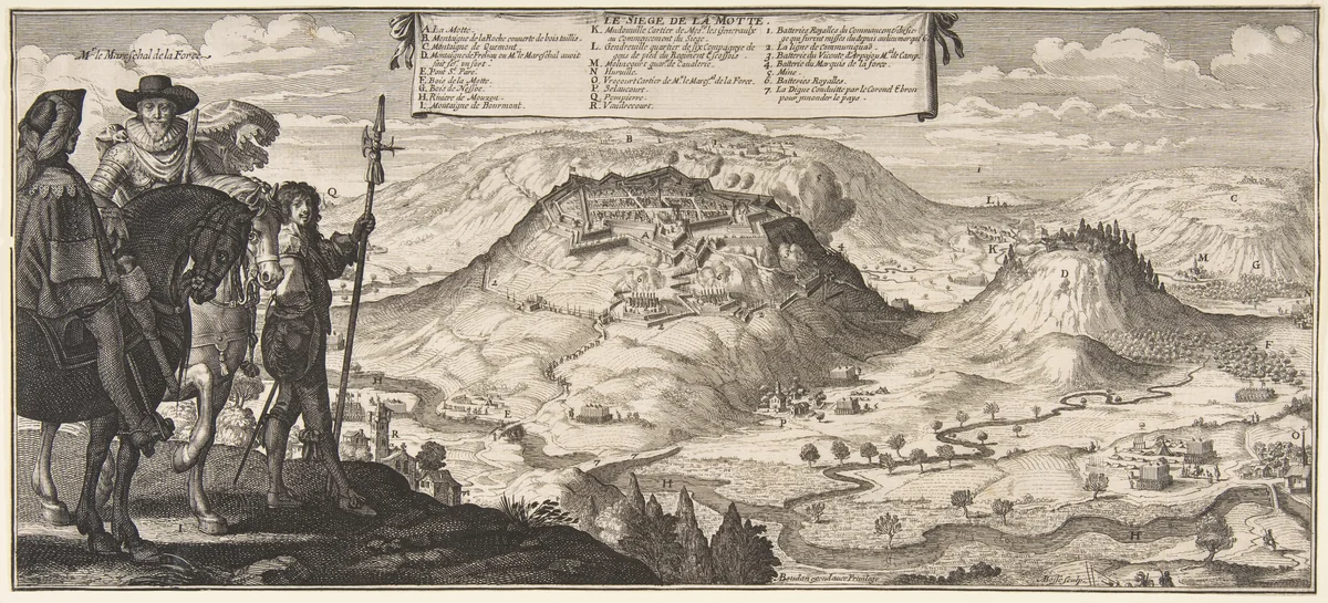 The Siege of the La Motte, in Lorraine by Abraham Bosse, print, 1636-1638